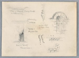 Croquis architecturaux de Chenonceaux