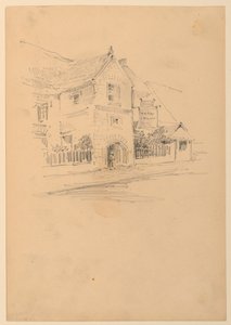 Maison dans une rue - Arnold William Brunner