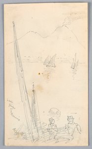 Dernier aperçu du Vésuve - Arnold William Brunner