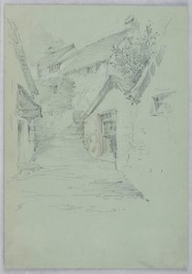 Escaliers étroits entre les maisons - Arnold William Brunner
