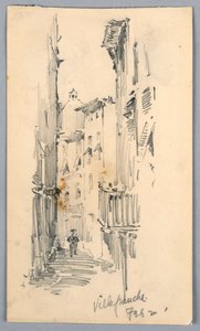 Rue à Villefranche - Arnold William Brunner