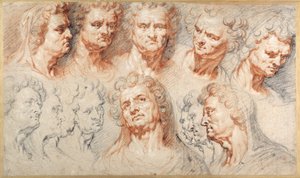 Treize études basées sur une tête impériale romaine