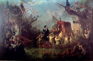 George Washington arrivant à New York, 30 avril 1789
