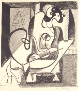 Peintre et modèle (La Chambre de la Création) - Arshile Gorky