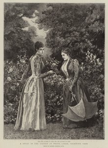 Étude dans le jardin de White Lodge, Richmond Park (gravure) - Arthur (after) Hopkins