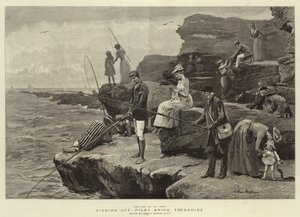 Pêche au large de Filey Brigg, Yorkshire