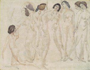 Neuf figures - Arthur B. Davies