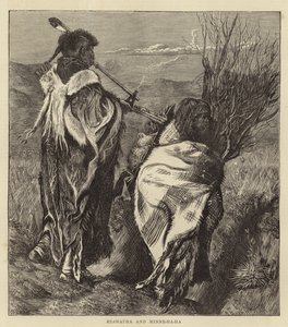 Hiawatha et Minne-Ha-Ha (gravure) - Arthur Boyd (after) Houghton