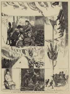 Une feuille du carnet de notes d