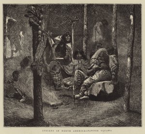 Indiens en Amérique du Nord, femmes Pawnee - Arthur Boyd Houghton
