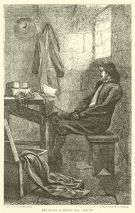John Bunyan dans la prison de Bedford - Arthur Boyd Houghton