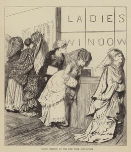 Fenêtre des dames au bureau de poste de New York