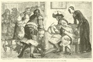 Louis XIV signant la révocation de l