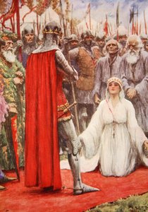 Le roi Édouard regarda dans les yeux suppliants de la reine Philippa