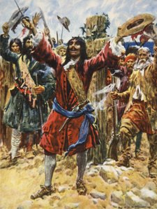 La Salle prenant possession de la Louisiane, illustration de 
