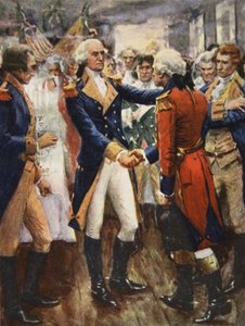 Washington prenant congé de ses officiers, illustration de 