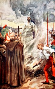 Le bûcher de John Huss, 6 juillet 1415 (1913) - Arthur C Michael