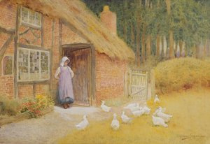La Fille aux oies - Arthur Claude Strachan
