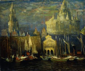 Front de mer de New York - Arthur Clifton Goodwin