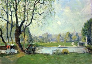 Le Jardin Public de Boston au printemps - Arthur Clifton Goodwin