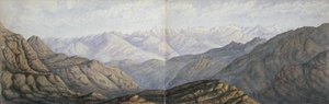Coucher de soleil dans les montagnes - Arthur Cust