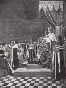 Henri VI ouvrant le Parlement avec sa mère - Arthur David (after) McCormick