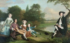 Une famille de pêcheurs - Arthur Devis