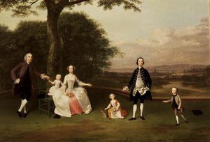 La famille Till, vers 1750-51 - Arthur Devis