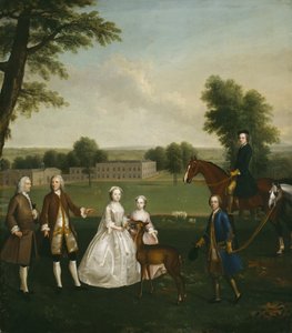 Thomas Lister et Famille à Gisburne Park, 1740-41 - Arthur Devis