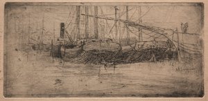 Quai le long de la rivière Cuyahoga, 1887