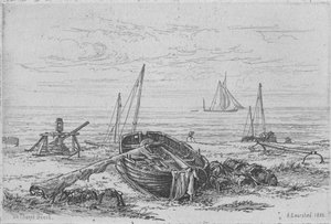 Sur la plage de Thorpe - Arthur Evershed