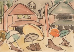 Parasols de plage - Arthur Garfield Dove