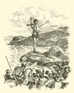 Les aventures de Sir Artegall, le géant avec les balances (gravure) - Arthur George Walker