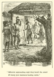La Légende de Britomart, La Maison des Soins (gravure) - Arthur George Walker