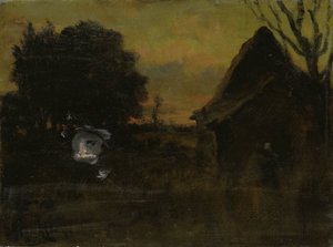 Au coucher du soleil - Arthur Hawksley (signed by artist)