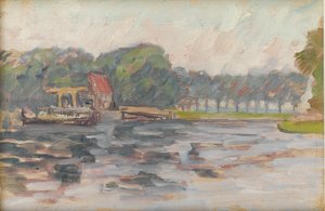 Vue sur le lac, vers 1910 - Arthur Haythorne Studd