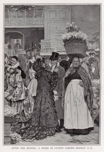 Après les réjouissances - une scène au marché de Covent Garden - Arthur Herbert Buckland