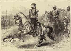 Abdul Hamid II, sultan de Turquie, passant en revue ses troupes
