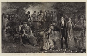 Une fête du soir aux jardins de la Royal Botanic Society, Regent