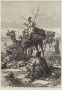 Croquis Persans, Pèlerins avec leurs Morts allant aux Sanctuaires de Kerbala et Meshid Ali