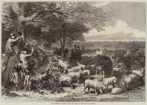 La Défense de Paris, Vaches et Moutons dans le Bois de Boulogne - Arthur Hopkins