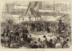 Le Prince de Galles accueilli à Portsmouth - Arthur Hopkins