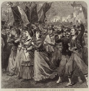 La Révolution à Paris, célébrant la Proclamation de la République sur le Boulevard des Italiens - Arthur Hopkins