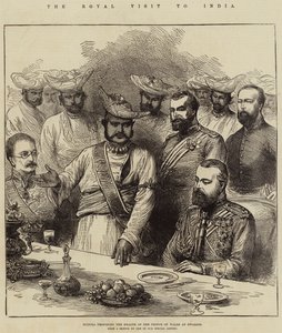 La visite royale en Inde, Scindia propose la santé du prince de Galles à Gwalior - Arthur Hopkins