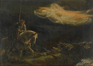 Sir Galahad. La quête du Saint Graal - Arthur Hughes