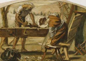 Le charpentier - Arthur Hughes