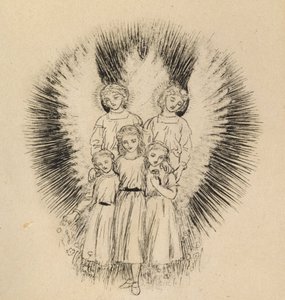 Trois petits enfants sur la vaste terre - Arthur Hughes