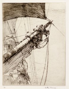 En haut avec des voiles - Arthur John Briscoe