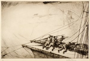 Sur la vergue - Arthur John Briscoe