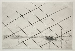 Parcs à huîtres (sur Essex Creek à marée basse) - Arthur John Trevor Briscoe